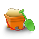 sand bucket icon