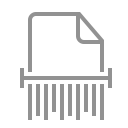 document, shred icon