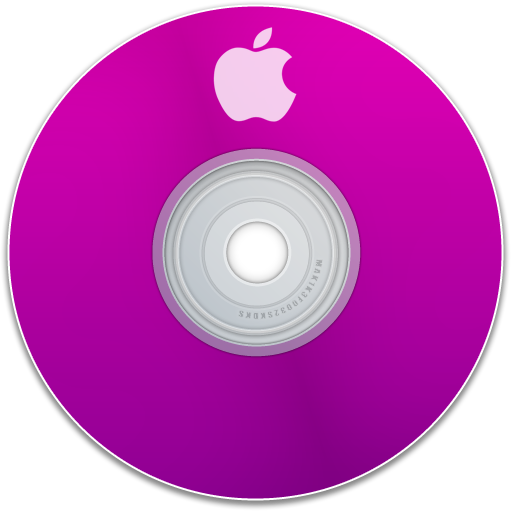 apple, save, purple, disk, dvd, disc, cd icon