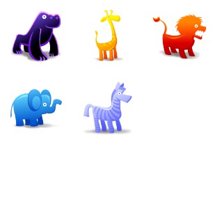Animal Toys icon sets preview