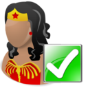 wonderwoman,ok,hero icon