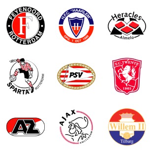 Dutch Football Club icon sets preview