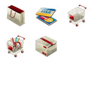 Ecommerce icon sets preview