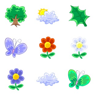 Nature icon sets preview