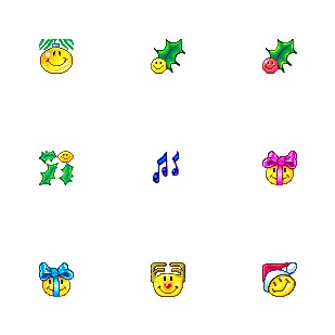 Christmas Smilies icon sets preview