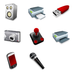 Devices icon sets preview