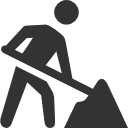 worker, road icon