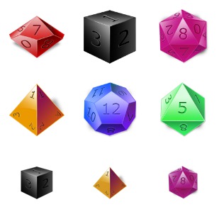 Dices icon sets preview