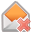 delete, mail icon