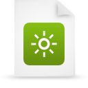 document, paper, file, green icon