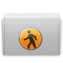 Folder, Graphite, Public icon