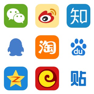 China’s Social Share icon sets preview
