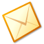 envelope, message, letter, brown icon