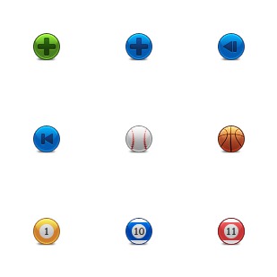 Rounded icon sets preview