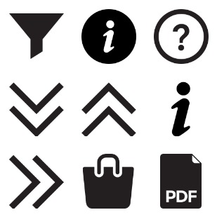 GlyphPack icon sets preview