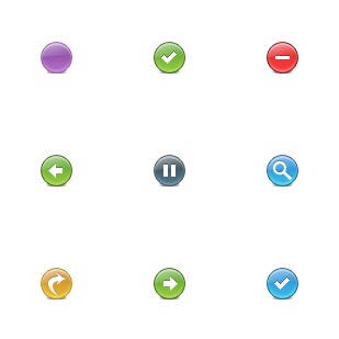 Buttons Toolbar icon sets preview