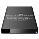 [Black], Bsod, Disk, External icon