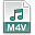 file extension m4v icon