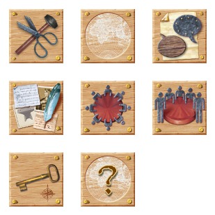 Wooden Web icon sets preview