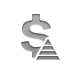 dollar, currency, sign, pyramid icon