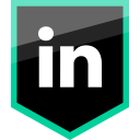 social, linkedin, media, logo icon