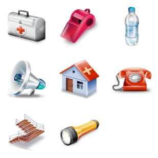 Earthquake Prevention icon sets preview