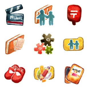 Red Little Shoes icon sets preview