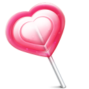love heart lolly icon