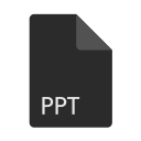 extension, file, format, ppt icon