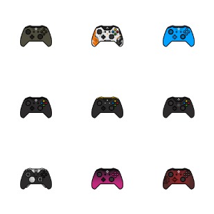 Xbox One Controllers icon sets preview