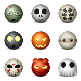 Halloween icon sets preview