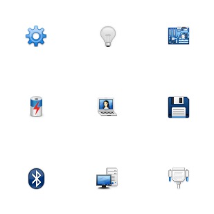 Hardware icon sets preview