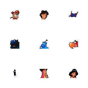 Aladdin icon sets preview