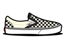 Checkerboard, Dirty, Vans, White icon
