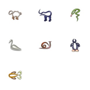 Glass Zoo icon sets preview