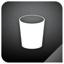 trashcan,empty,shadow icon