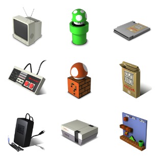 Nes icon sets preview