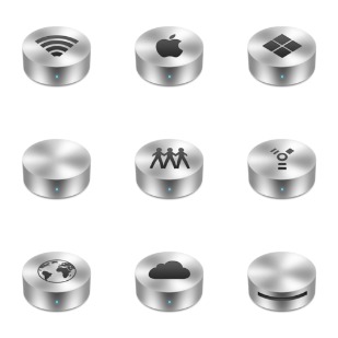 Cylinder icon sets preview