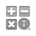 button, info, calculator icon