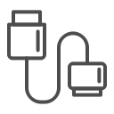 data cable, data cable line, data cable icon