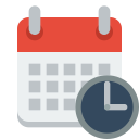 clock, calendar icon
