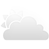 white, partly, cloudy icon