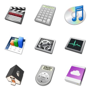 Mac 3D icon sets preview