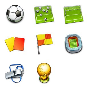 Soccer icon sets preview