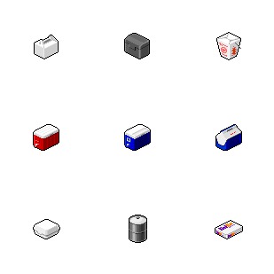 Hide's Box Container icon sets preview