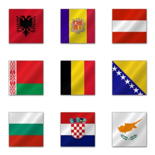 European Flags icon sets preview
