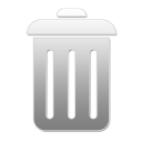trash, blank, recycle bin, empty, closed icon