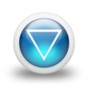glossy,blue,orb icon