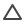 stroked, triangle icon