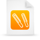paper, file, document, orange icon